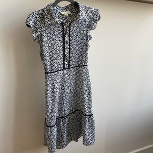 Flutter sleeve Floral Dress